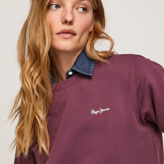 Pepe Jeans Γυναικείο φούτερ Calista Crew Basic Logo Sweatshirt